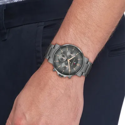 Tommy Hilfiger Tyson Dark Grey Dial Multi-function Men's Watch